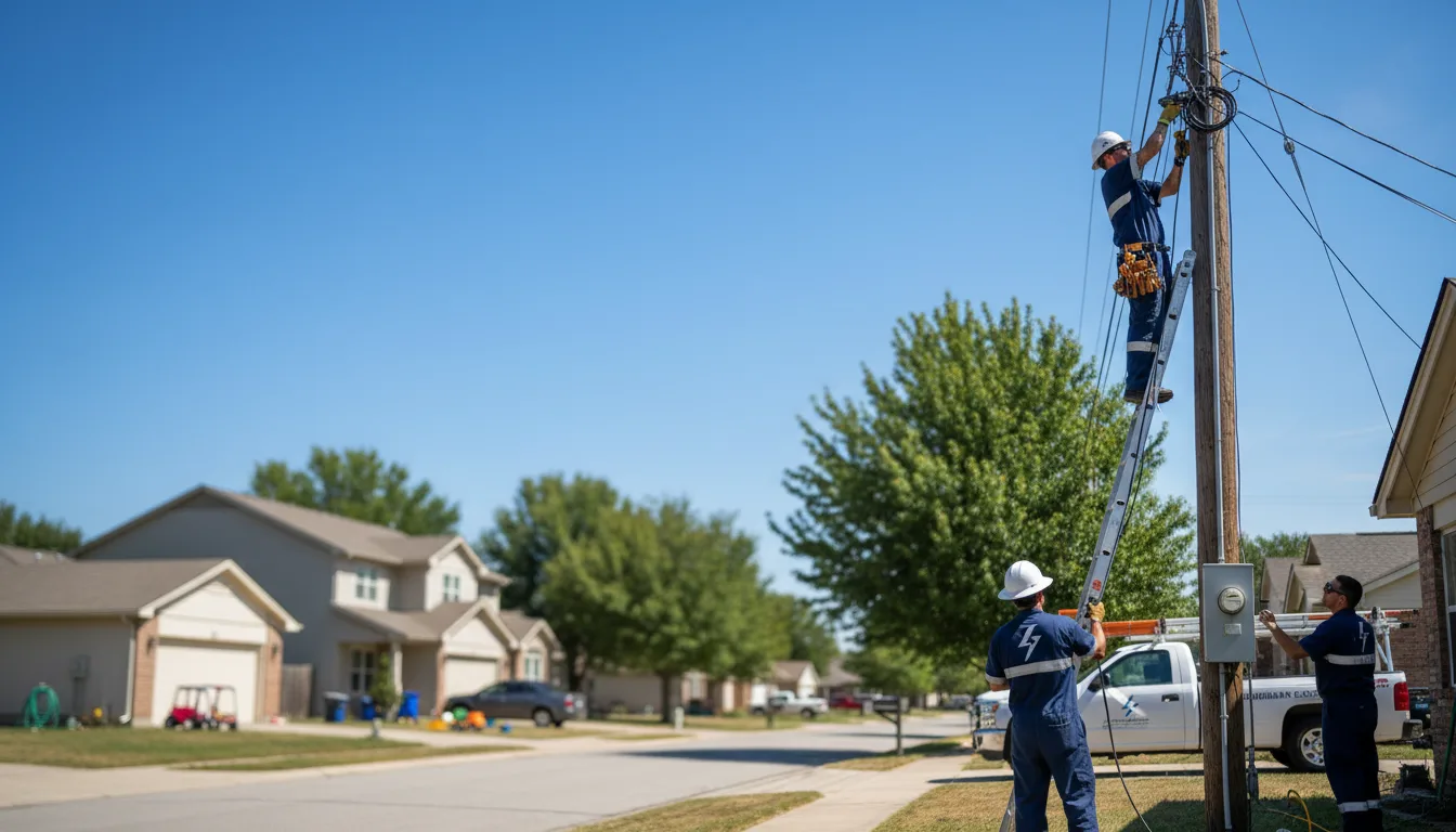 Residential electrician providing installation services in Du Pont, GA